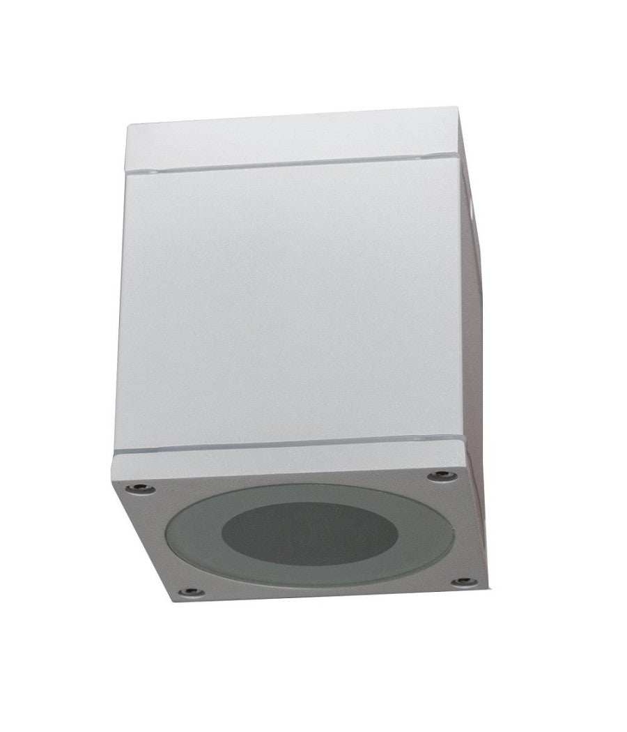 Faretto Plafoniera Soffitto Led Gu10 Lampada Quadrata Esterno Impermeabile Ip65  Bianco       