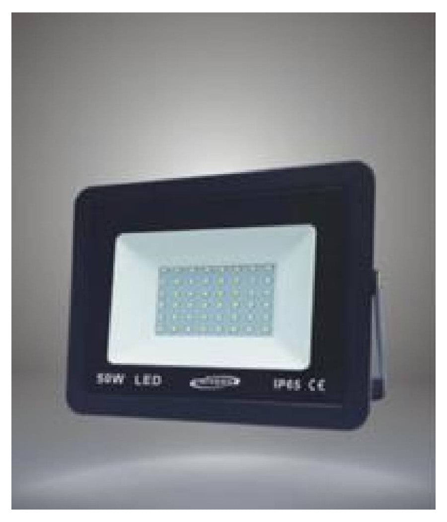 Faretto Proiettore Da Esterno 50w Nero Ip65 Luce Calda Fredda Naturale  -bianco Freddo      -