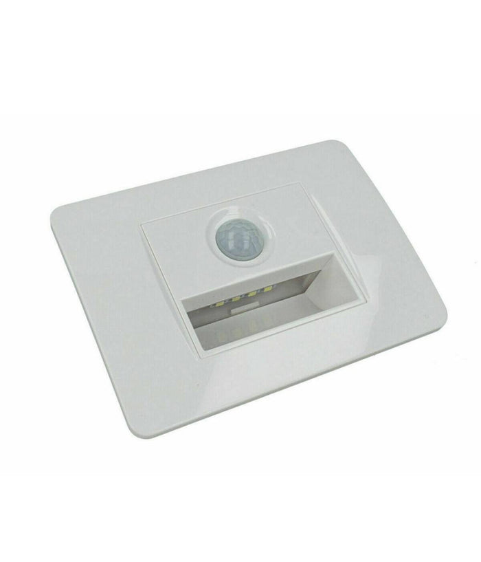 Faretto Segnapasso A Led Per Scatola 503 Con Sensore Movimento Luce Fredda 6500k  Bianco       
