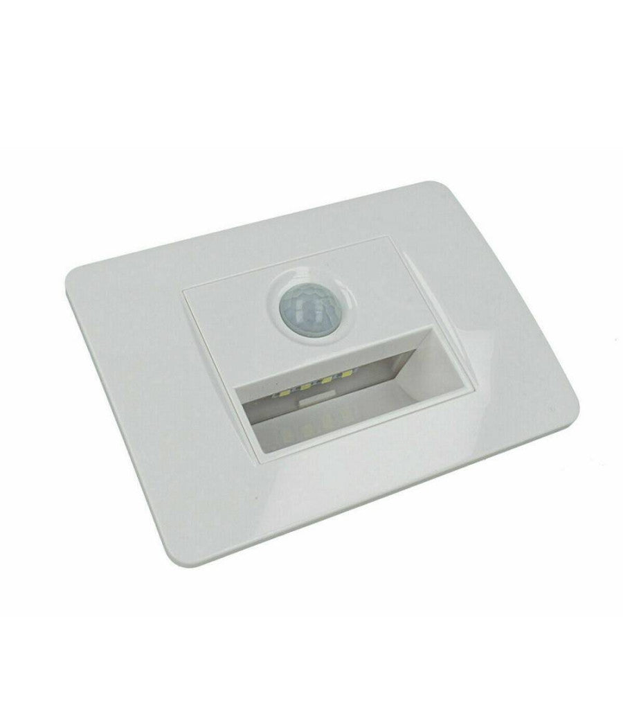 Faretto Segnapasso A Led Per Scatola 503 Con Sensore Movimento Luce Fredda 6500k  Bianco       
