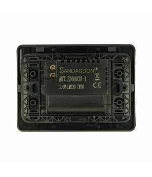 Faretto Segnapasso A Led Per Scatola 503 Con Sensore Movimento Luce Fredda 6500k  Nero       