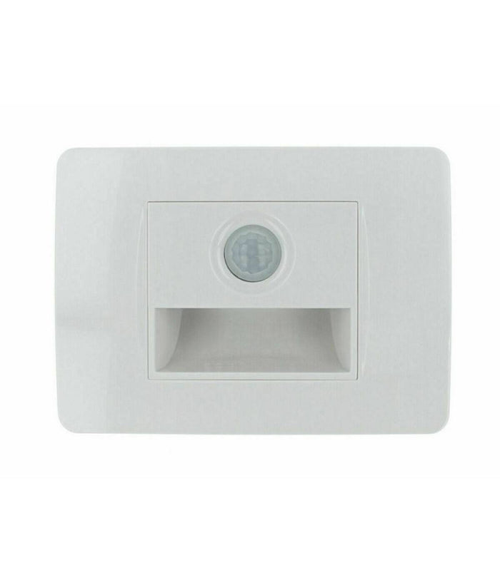 Faretto Segnapasso A Led Per Scatola 503 Con Sensore Movimento Luce Fredda 6500k  Bianco       