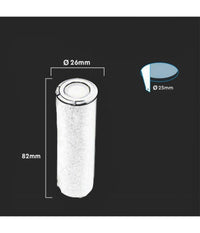 Faretto Segnapasso Led 0,5 W Punto Luce Da Incasso Per Esterno Giardino Ip67 210  -bianco Naturale      -