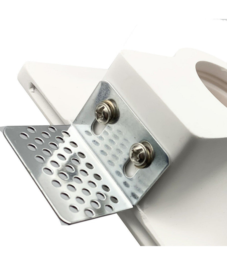 Faretto Smart Gesso Led Gu10 Wifi Incasso Quadrato Scomparsa Rgb Cct Alexa Google         