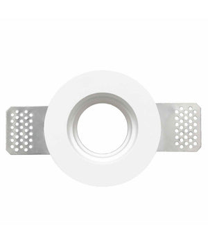 Faretto Smart Gesso Tondo Led Gu10 Wifi Luce Incasso Rgb Cct Alexa Google 125mm         