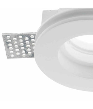 Faretto Smart Gesso Tondo Led Gu10 Wifi Luce Incasso Rgb Cct Alexa Google 125mm         
