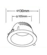 Faretto Smd Led Da Incasso Rotondo 12 Watt 1100 Lumen Luce 4000k 6500k Gl-ag12         