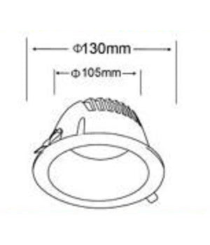 Faretto Smd Led Da Incasso Rotondo 12 Watt 1100 Lumen Luce 4000k 6500k Gl-ag12         