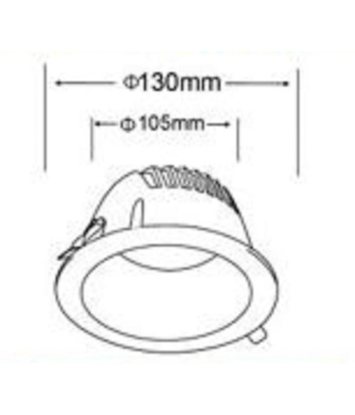 Faretto Smd Led Da Incasso Rotondo 12 Watt 1100 Lumen Luce 4000k 6500k Gl-ag12         