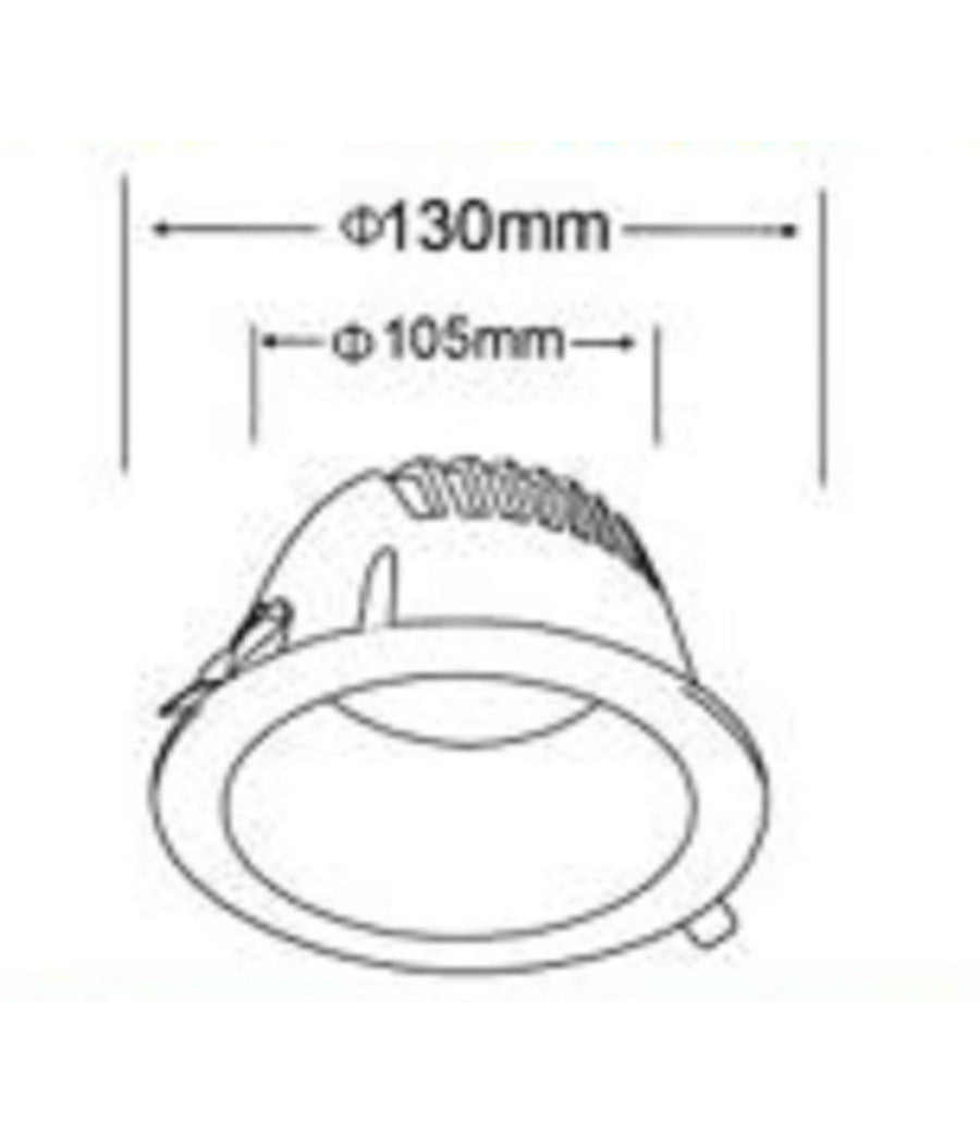 Faretto Smd Led Da Incasso Rotondo 12 Watt 1100 Lumen Luce 4000k 6500k Gl-ag12         
