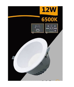 Faretto Smd Led Da Incasso Rotondo 12 Watt 1100 Lumen Luce 4000k 6500k Gl-ag12  -bianco Freddo      -