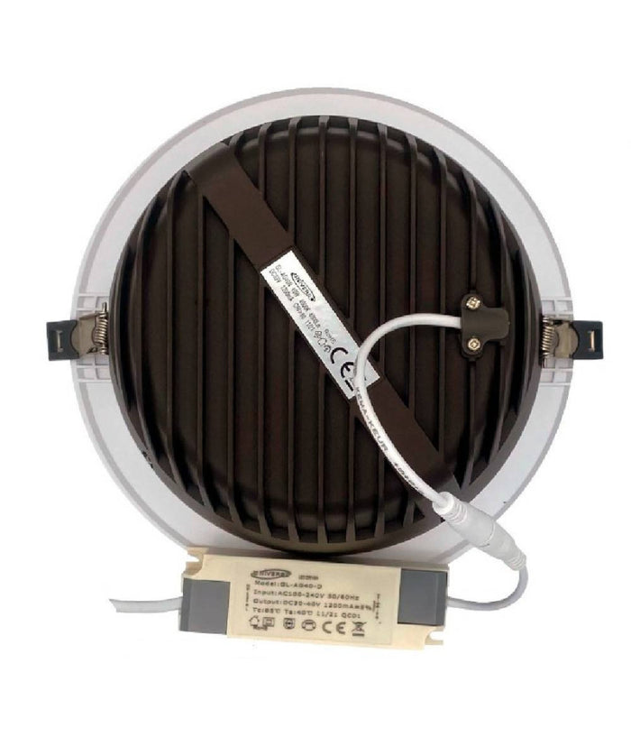 Faretto Smd Led Da Incasso Rotondo 24watt 2400lm Luce Bianco 4000k 6500k Gl-ag24         