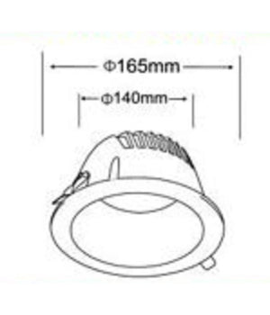 Faretto Smd Led Da Incasso Rotondo 24watt 2400lm Luce Bianco 4000k 6500k Gl-ag24         