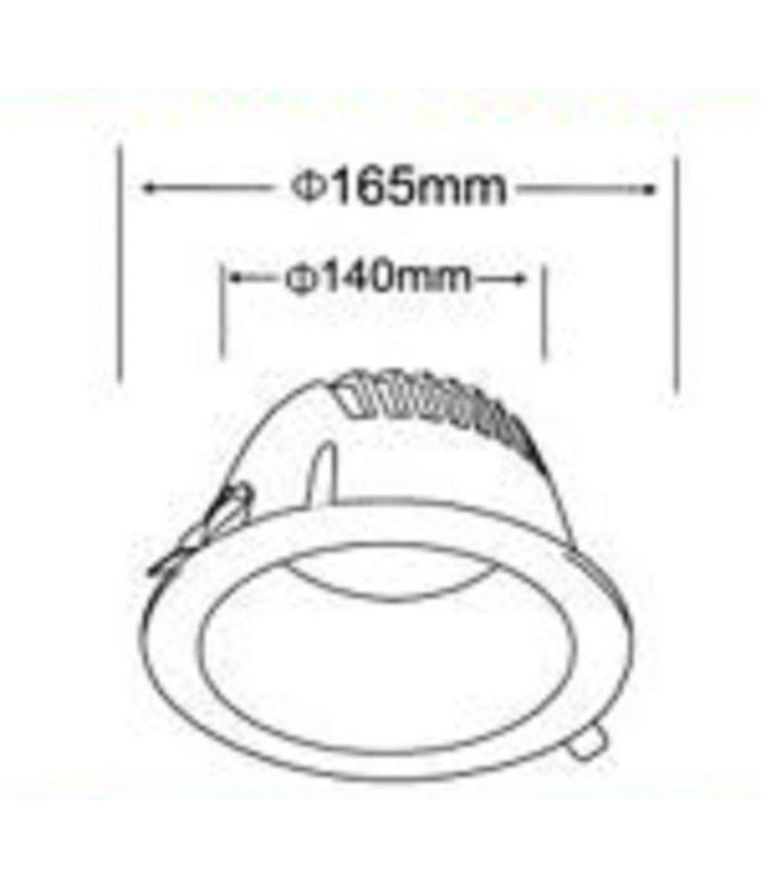 Faretto Smd Led Da Incasso Rotondo 24watt 2400lm Luce Bianco 4000k 6500k Gl-ag24         