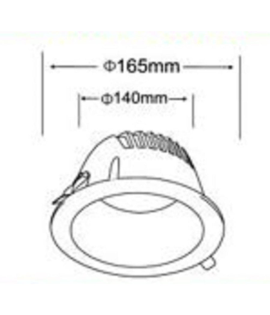 Faretto Smd Led Da Incasso Rotondo 24watt 2400lm Luce Bianco 4000k 6500k Gl-ag24         