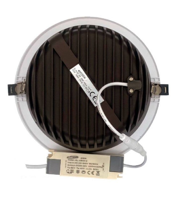 Faretto Smd Led Da Incasso Rotondo 30w 3000lumen Luce Bianca 6500k 4000k Gl-ag30         