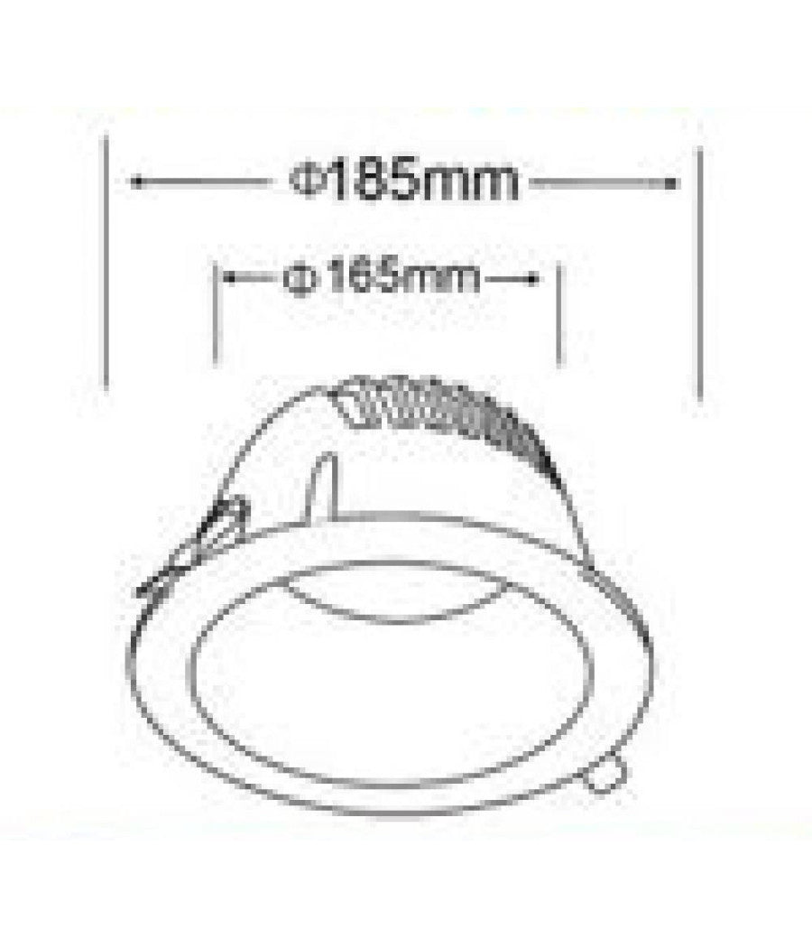 Faretto Smd Led Da Incasso Rotondo 30w 3000lumen Luce Bianca 6500k 4000k Gl-ag30         