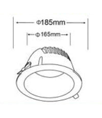Faretto Smd Led Da Incasso Rotondo 30w 3000lumen Luce Bianca 6500k 4000k Gl-ag30         