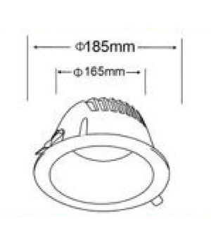 Faretto Smd Led Da Incasso Rotondo 30w 3000lumen Luce Bianca 6500k 4000k Gl-ag30         