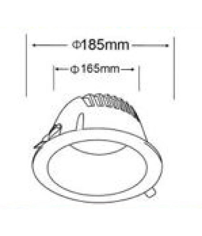 Faretto Smd Led Da Incasso Rotondo 30w 3000lumen Luce Bianca 6500k 4000k Gl-ag30         