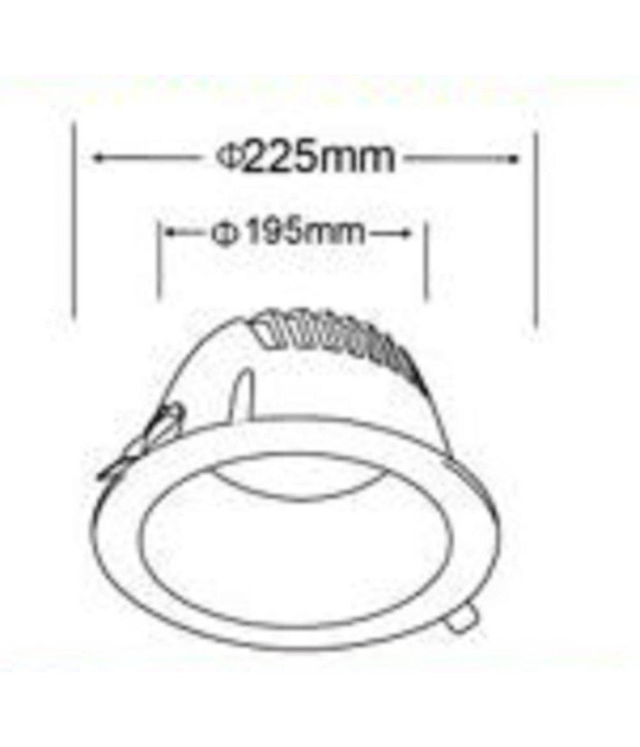 Faretto Smd Led Da Incasso Rotondo 40 W 4000 Lm Luce Bianca 6500k 4000k Gl-ag40         