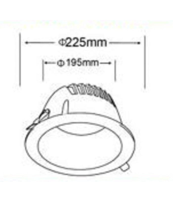 Faretto Smd Led Da Incasso Rotondo 40 W 4000 Lm Luce Bianca 6500k 4000k Gl-ag40         