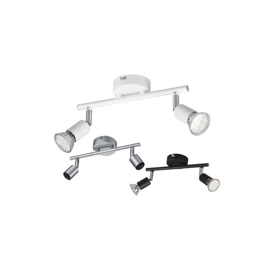 Faretto soffitto Paris 2 luci – Bianco – Trio Lighting – Illuminazione interni orientabile