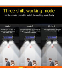 Faretto Solare Da Esterno A Led Cob Lampada Da Parete Applique Impermeabile Ip65         