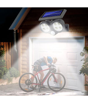 Faretto Solare Da Esterno A Led Cob Lampada Da Parete Applique Impermeabile Ip65         