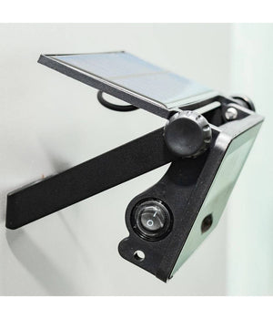 Faretto Solare Ip65 Ricaricabile Parete Sensore Crepuscolare Movimento Led 8 W         