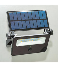 Faretto Solare Ip65 Ricaricabile Parete Sensore Crepuscolare Movimento Led 8 W         