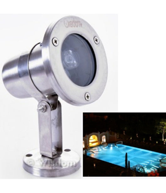 Faretto Spot Light Per Esterno Da Giardino 3 Watt Luce Calda Fredda Verde Rgb  -rgb      -