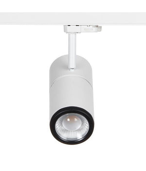 Faretto Track Led Cob 34 W Binario Trifase Vetrine Negozio 230v Luce 3000k 4000k  -bianco Caldo      -
