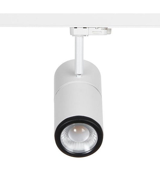 Faretto Track Led Cob 34 W Binario Trifase Vetrine Negozio 230v Luce 3000k 4000k  -bianco Caldo      -
