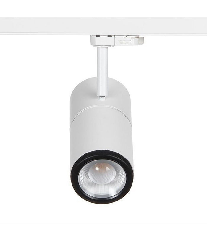 Faretto Track Led Cob 34 W Binario Trifase Vetrine Negozio 230v Luce 3000k 4000k  -bianco Caldo      -