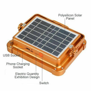 Faro 120W faretto LED con pannello solare integrato luce bianca naturale SOS IP66 - ZENCOCCO