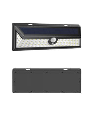 Faro 190 Led Con Pannello Solare E Sensore Di Movimento Faretto Crepuscolare 30w         