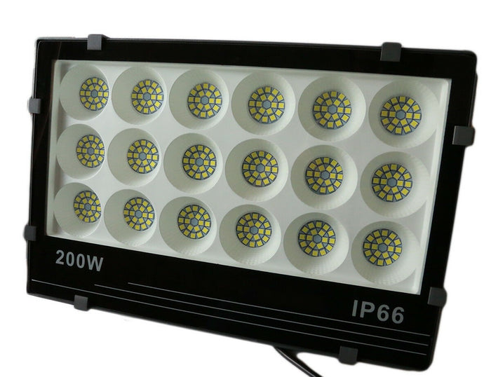 FARO 200W FARETTO LED SMD multichip 90Lm/W PROIETTORE Luce ESTERNO IP66 - ZENCOCCO