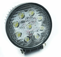 Faro 27W 9 LED Rotondo per AUTO JEEP BARCA 12V IP67 - Tech-It