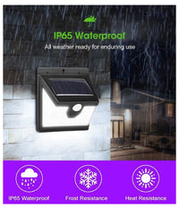 Faro 40 Led Con Pannello Solare E Sensore Di Movimento Faretto Crepuscolare         