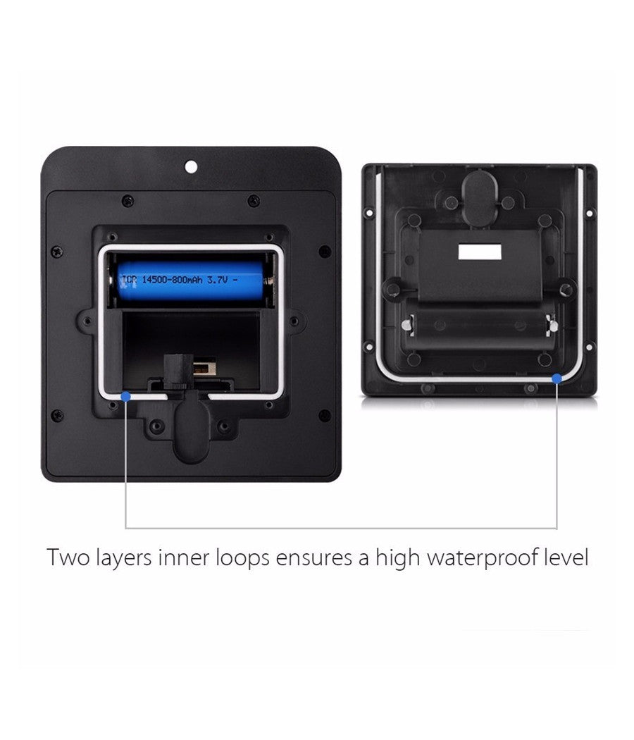 Faro 8 Led Con Pannello Solare Ricaricabile E Sensore Di Movimento Per Esterno         