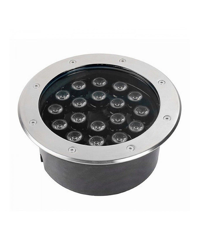 Faro A Incasso Pavimento 18w Faretto Giardino Esterno Led Calpestabile Ip68 18w  -bianco Caldo      -