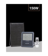 Faro A Led 150watt Con Pannello Solare Luce Naturale 4000k Telecomando Tk09-150w         