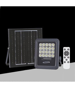 Faro A Led 50 Watt Con Pannello Solare Luce Naturale 4000k Telecomando Tk09-50w         