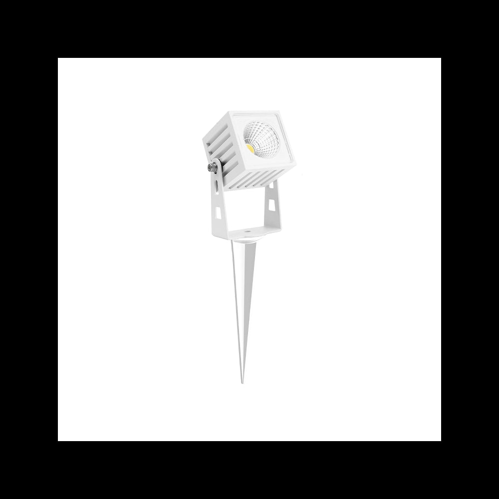 Faretto LED quadrato ZAS Beneito 7W IP65 colore bianco