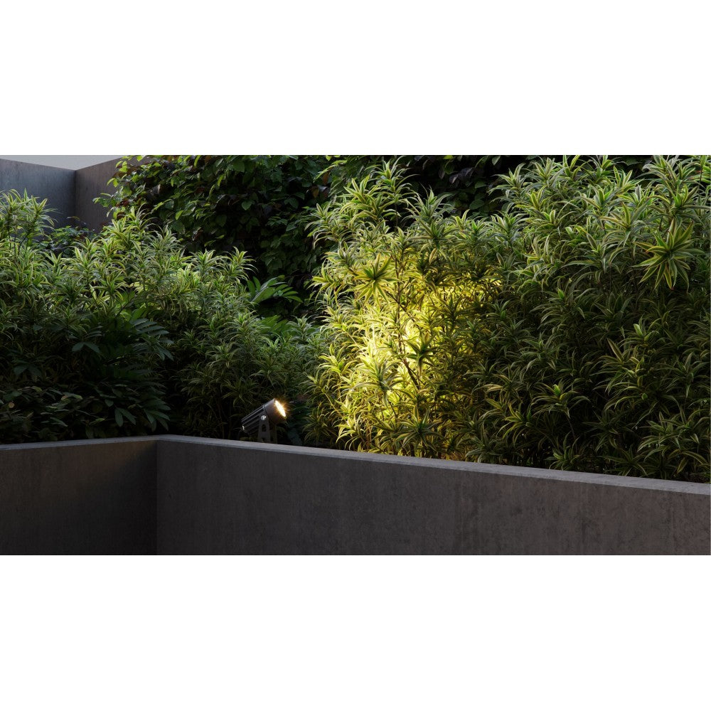 Faro a led a picchetto ZAS rotondo 7W IP65 colore Nero Beneito faure