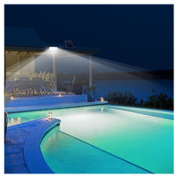 Trade Shop - Faro A Led Con Pannello Solare 200 W Luce Bianca Fredda 6500k Batterie Al Litio         