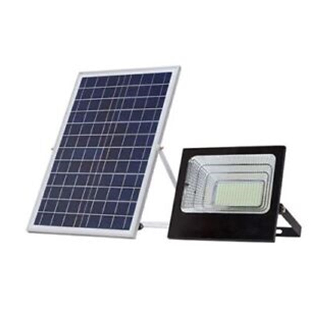 Trade Shop - Faro A Led Con Pannello Solare 200 W Luce Bianca Fredda 6500k Batterie Al Litio         