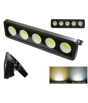 Faro A Led Da Esterno Slim Faretto Sottile Ip65 50 Watt Led Flood Con Staffa         
