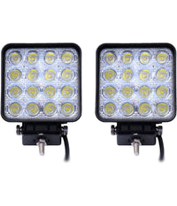 Faro A Led Supplementare Per Auto Barca Camion Set Da 10pz 48w Lampada 12-24v         